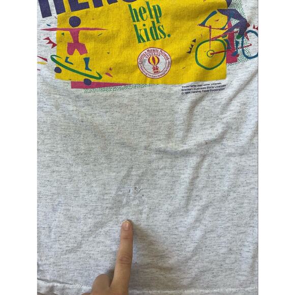 Vintage Single Stitch Tee-Rific 90s Hershey's chocolate I helped  Small - Picture 8 of 8